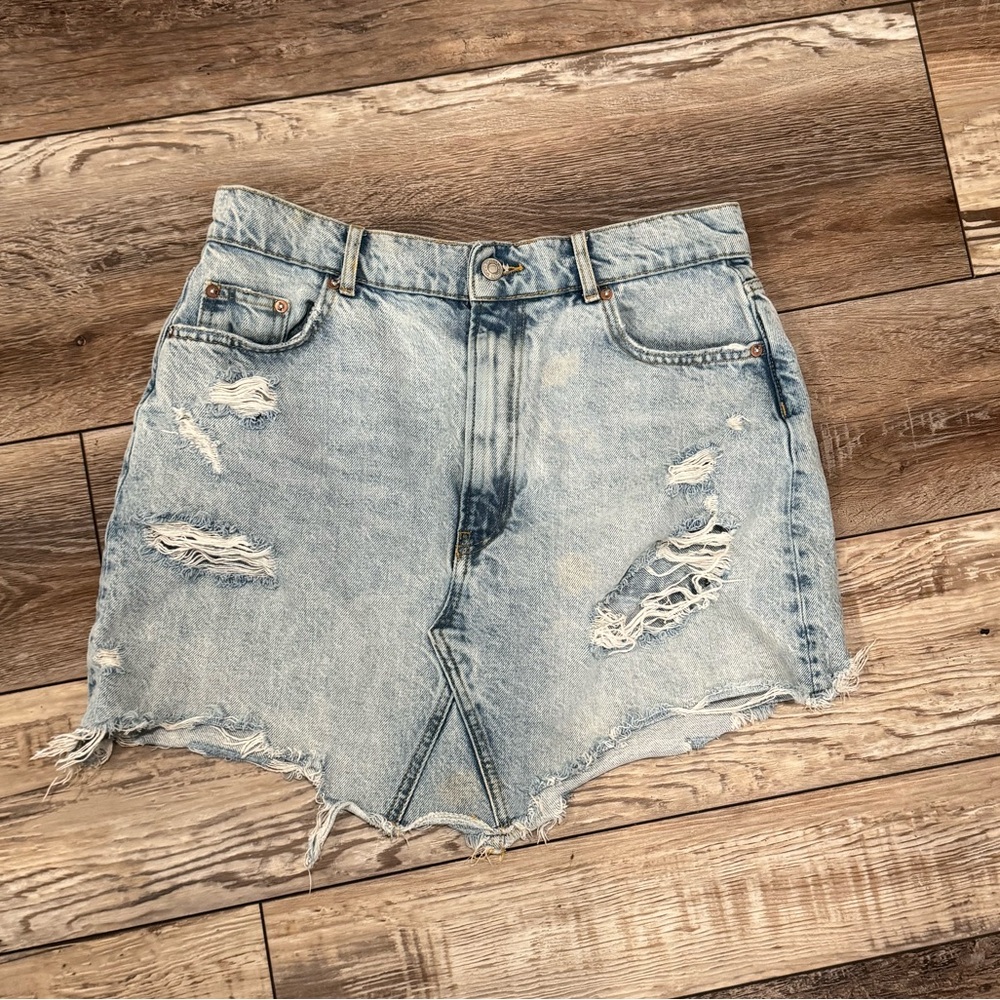 Pilcro anthropologie denim skirt